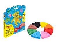 Lapices de cera jovi my first crayon forma de oso caja de 8 unidades colores surtidos