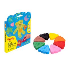 Lapices de cera jovi my first crayon forma de oso caja de 8 unidades colores surtidos
