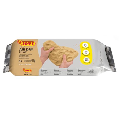 Pasta para modelar jovi air dry clay 250 g color ocre