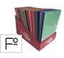 Carpeta gomas solapas saro carton folio colores surtidos