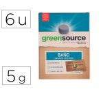 Limpiador de baños bunzl greensource ecologico pastilla de 5 g paquete de 6 unidades