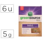 Limpiador de suelos bunzl greensource ecologico pastilla de 5 g paquete de 6 unidades
