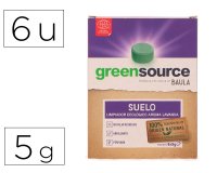 Limpiador de suelos bunzl greensource ecologico pastilla de 5 g paquete de 6 unidades