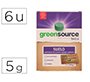 Limpiador de suelos bunzl greensource ecologico pastilla de 5 g paquete de 6 unidades