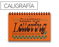 Cuaderno rubio lettering caligrafia practica curioos paso a paso encuadernacion espiral tapa dura 212 paginas