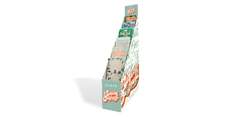 Cuaderno rubio lettering expositor de pie con 28 unidades surtidas