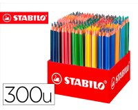 Lapices de colores stabilo trio az school pack de 300 unidades surtidas 20 colores