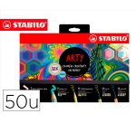 Set stabilo creativo arty line pastel 50 unidades surtidas