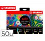 Set stabilo creativo arty line pastel 50 unidades surtidas