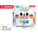 Set stabilo pastel love mini world pen 68 / point 88 / boss / swano 35 unidades surtidas