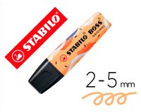 Rotulador stabilo boss fluorescente original pastel by ju schnee naranja palido