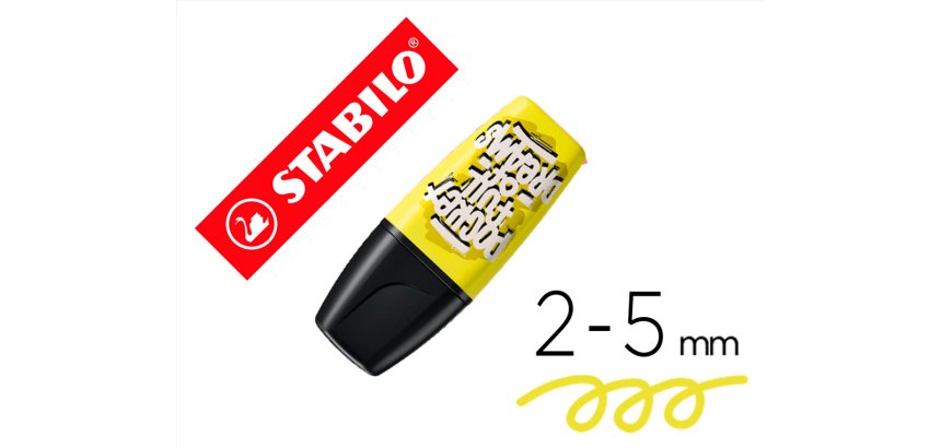 Rotulador stabilo boss mini fluorescente by snooze one amarillo