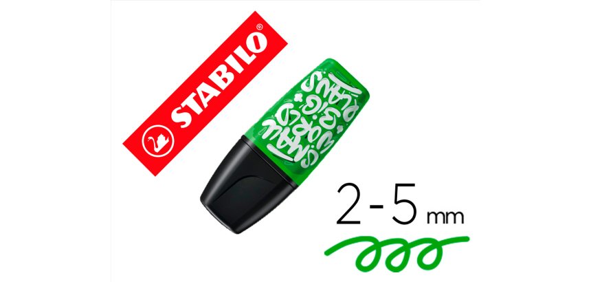 Rotulador stabilo boss mini fluorescente by snooze one verde