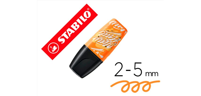Rotulador stabilo boss mini fluorescente by snooze one naranja