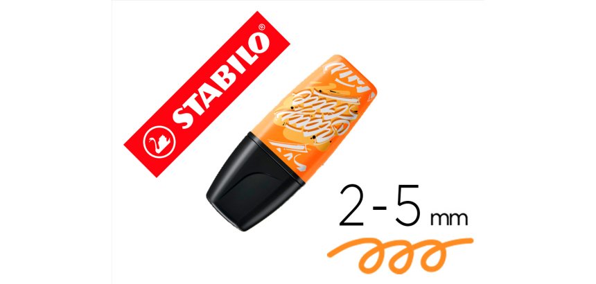 Rotulador stabilo boss mini fluorescente by snooze one naranja