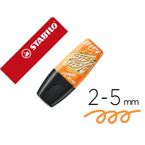 Rotulador stabilo boss mini fluorescente by snooze one naranja