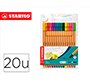Rotulador stabilo punta de fibra point 88 estuche de 15 unidades colores surtidos + 5 colores neon