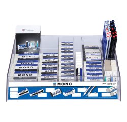 Goma de borrar tombow mono expositor de 98 unidades surtidas