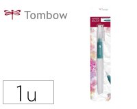 Pincel tombow water brush con deposito rellenable punta media blister de 1 unidad