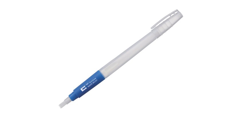 Pincel tombow water brush con deposito rellenable punta plana blister de 1 unidad