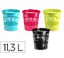 Papelera plastico plastiforte colores surtidos 11,3 litros 275x275x280 mm