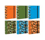 Carpeta de 4 anillas de 40 mm mixtas carton forrado folio colores surtidos camuflaje 6 diseños