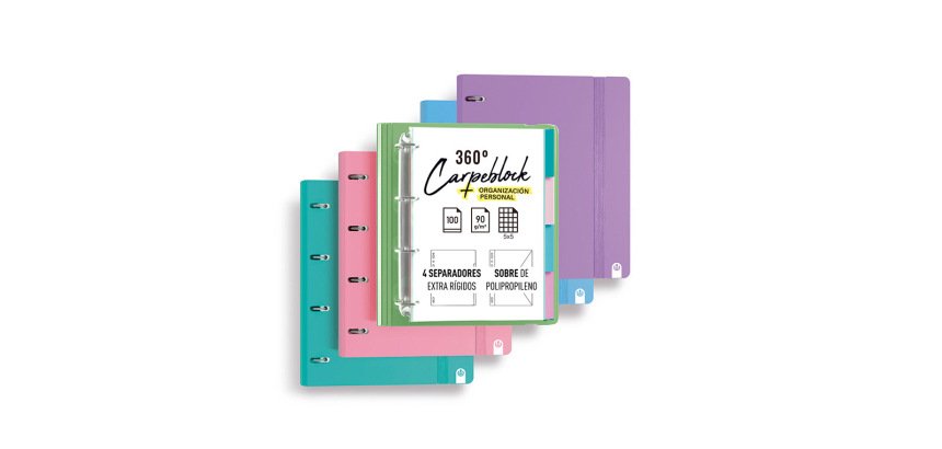 Carpeta 4 anillas de 35 mm carchivo din a4 polipropileno con recambio soft foam style