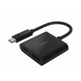 Adaptador belkin avc002btbk usb-c a hdmi + carga 60w color negro