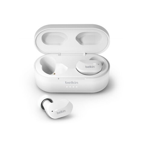 Auricular bluetooth belkin auc001btwh true wireless soundform color blanco