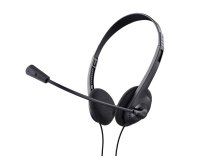 Auricular trust basics con microfono ajustable usb 2.0 longitud cable 180 cm color negro