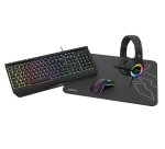 Pack Gaming KROM kenya 4 en1 rgb Auriculares + teclado + raton + alfombrilla