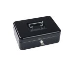 Caja de caudales sax con cerradura 250x180x90 mm con portamonedas