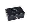 Caja de caudales sax con cerradura 250x180x90 mm con portamonedas