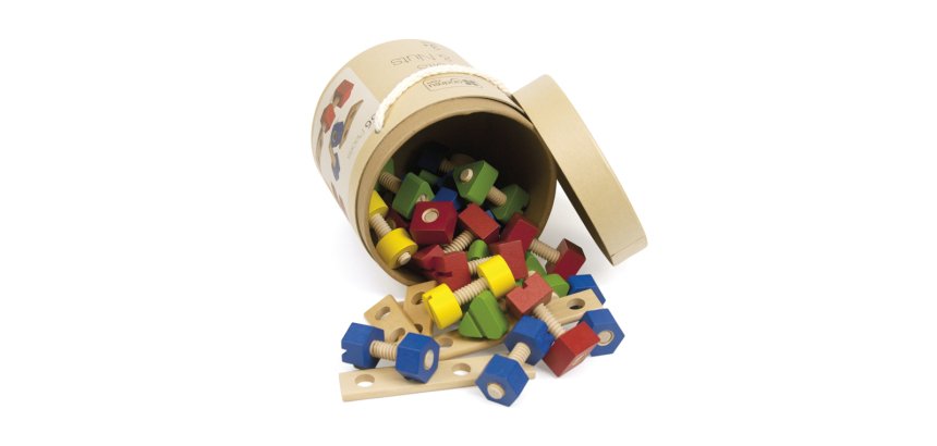 Juego andreu toys pernos & tuercas 56 piezas