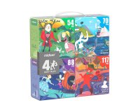 Puzle mideer 4 en 1 cuento de hadas 54/70/88/117 piezas