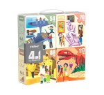 Puzle mideer 4 en 1 museo 54/70/88/117 piezas