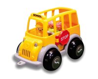 Juego andreu toys ecoline midi bus escolar + 1 conductor + 2 figuras