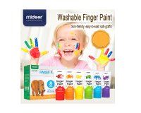 Juego mideer pinturas para dedos 6 colores