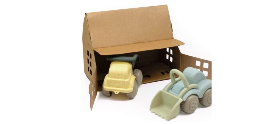 Juego vikingtoys volquete y excavadora eco-bio