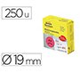 Etiqueta adhesiva avery smile rojo triste 19 mm rollo de 250 unidades
