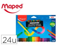 Lapices de colores maped color peps infinity caja de 24 colores surtidos