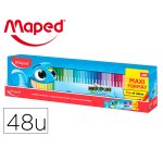 Rotulador maped color peps ocean caja de 48 unidades colores surtidos