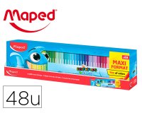 Rotulador maped color peps ocean caja de 48 unidades colores surtidos