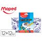 Set para colorear maped 12 rotuladores + 12 lapices colores surtidos