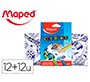Set para colorear maped 12 rotuladores + 12 lapices colores surtidos