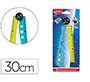 Regla maped plastico plegable croc croc blister de 1 unidad 15 cm + 1 unidad 30 cm