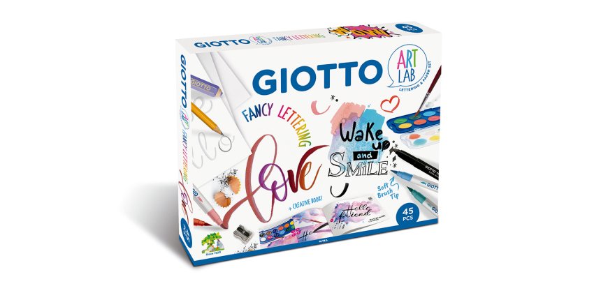 Set creativo giotto art lab fancy lettering