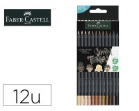 Lapices de colores faber castell black edition tonos de piel caja de 12 unidades colores surtidos