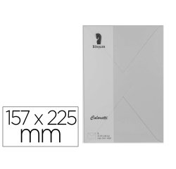 Sobre rossler coloretti c5 color gris claro 157x225 mm pack de 5 unidades