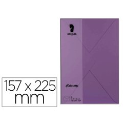Sobre rossler coloretti c5 color lila 157x225 mm pack de 5 unidades